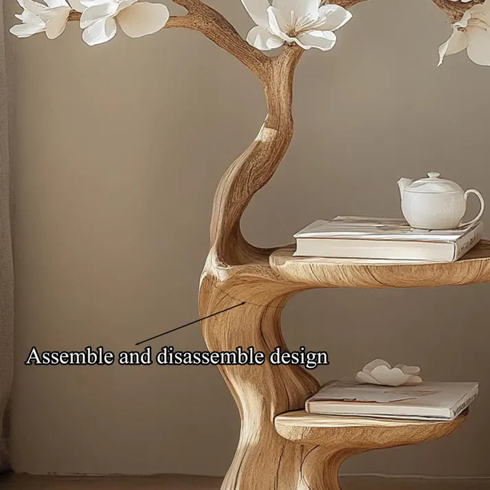 Handcrafted Rustic Natural Wood Console Table