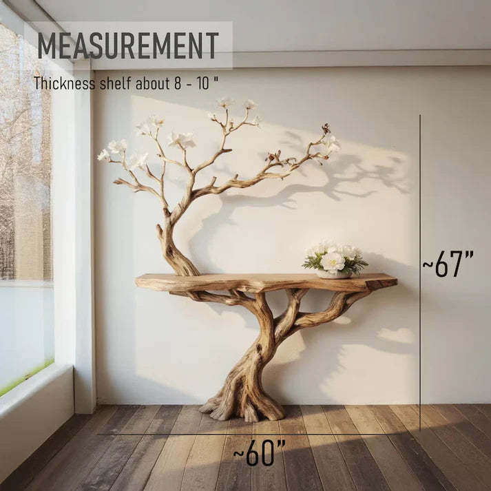 Natural Floating Bookshelf