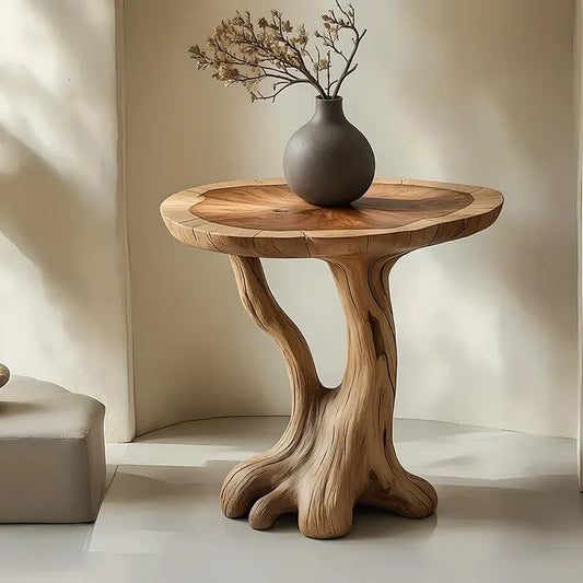 Round Solid Wood Handmade Table