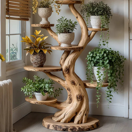 Multifunctional Rustic Art Plant Stand