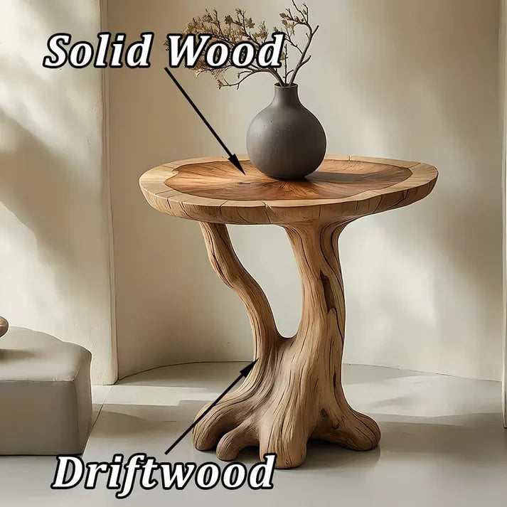 Round Solid Wood Handmade Table