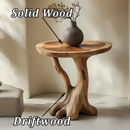 Round Solid Wood Handmade Table