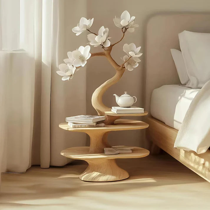Rustic Bedside Table Decor Farmhouse Table Floating Nightstand