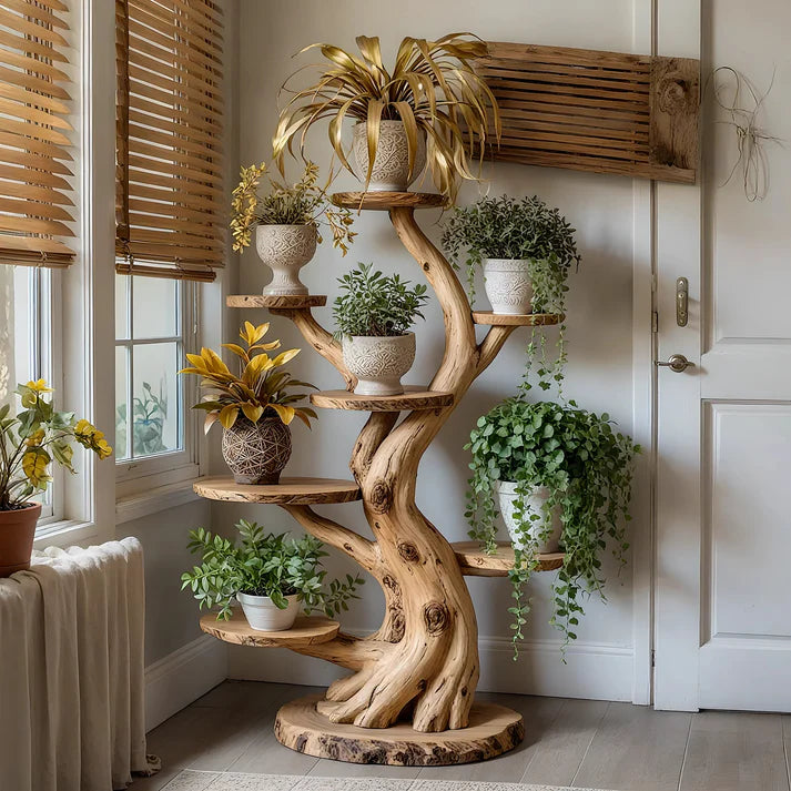 Multifunctional Rustic Art Plant Stand